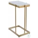 Sulu White Marble And Gold C Table