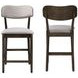 Rex Beige Upholstered Counter Height Chair Set of 2
