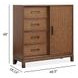 Ridgefield Russet 4 Drawer Door Chest