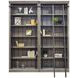 Avondale Rustic Gray 2 Tall Bookcase Wall with Ladder