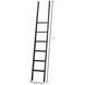 Avondale Rustic Gray 2 Tall Bookcase Wall with Ladder