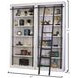 Avondale White 2 Tall Bookcase Wall with Ladder