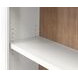 Albany White Arched 3-Piece Bookcase Wall