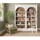 Albany White Arched 2-Piece Bookcase Wall