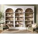 Albany White Arched 3-Piece Bookcase Wall
