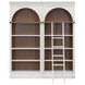 Albany White Arched 2-Piece Bookcase Wall