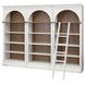 Albany White Arched 3-Piece Bookcase Wall