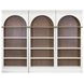 Albany White Arched 3-Piece Bookcase Wall