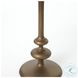 Marlow Matchstick Matte Brass Pedestal Table
