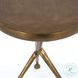 Schmidt Raw Antique Brass Accent Table