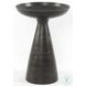 Marlow Mod Brushed Bronze Pedestal Table