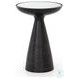 Marlow Mod Brushed Bronze Pedestal Table