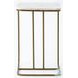 Adalley Matte Brass And Polished White Marble C Table