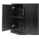 Abby Black Door Bookcase