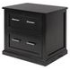Abby Black Lateral File Cabinet