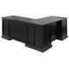 Abby Black Pedestal L Shape Desk