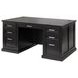 Abby Black Double Pedestal Executive Desk
