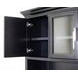 Abby Black Credenza with Hutch