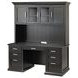 Abby Black Credenza with Hutch