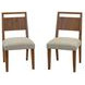 Cupertino Beige Dining Chair Set of 2