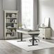 Hartford Antique White And Gray Electric Adjustable Height Home Office Set