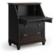 Hartford Black Drop-Lid Secretary Desk