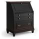 Hartford Black Drop-Lid Secretary Desk