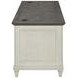 Hartford Antique White And Gray Double Pedestal Home Office Set