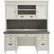 Hartford Antique White And Gray Credenza with Hutch