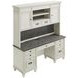 Hartford Antique White And Gray Credenza with Hutch