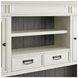 Hartford Antique White And Gray Credenza with Hutch