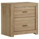 Modern Loft Khaki 2 Drawer Nightstand