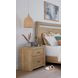 Modern Loft Khaki 2 Drawer Nightstand