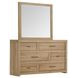 Modern Loft Khaki 6 Drawer Dresser