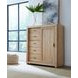 Modern Loft Khaki 6 Drawer Chest with 1 Sliding Door