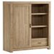 Modern Loft Khaki 6 Drawer Chest with 1 Sliding Door