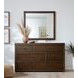 Modern Loft Brownstone Rectangular Dresser Mirror