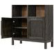 Olivia Black Bookcase with 8 Shelves