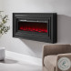 Owen Black 60" Wall Mounted Electric Fireplace Console