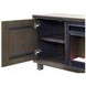 Palisades Charcoal 80" TV Stand with Fireplace and LED