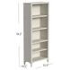Towne White Open Bookcase