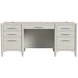 Towne White Double Pedestal Executive Home Office Set