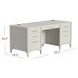 Towne White Double Pedestal Executive Desk