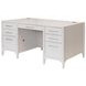 Towne White Double Pedestal Executive Desk