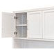 Towne White Credenza with Hutch