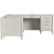 Towne White Double Pedestal L Shape Home Office Set