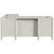 Towne White Double Pedestal L-Desk