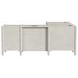 Towne White Double Pedestal L-Desk