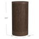 Tulane Brown 24" Round Side Table