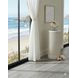 Tulane White 24" Round Side Table